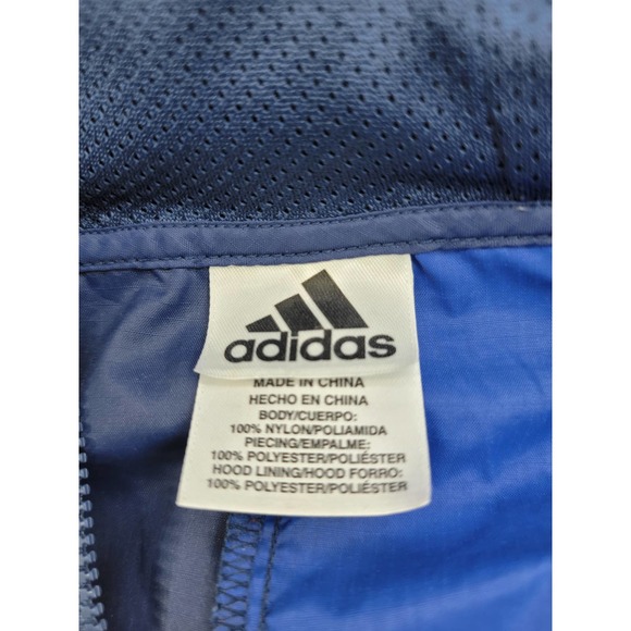 Adidas Youth Windbreaker Hoodie Track Mesh Jacket Accent Size M ( 10/12) - Picture 11 of 12